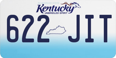 KY license plate 622JIT
