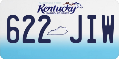 KY license plate 622JIW