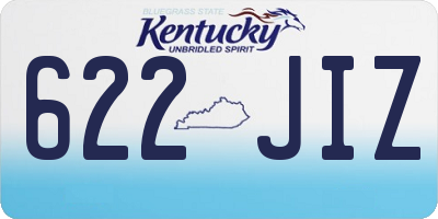 KY license plate 622JIZ