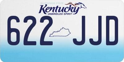 KY license plate 622JJD
