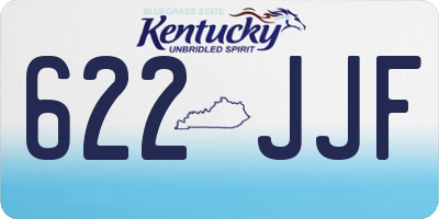 KY license plate 622JJF