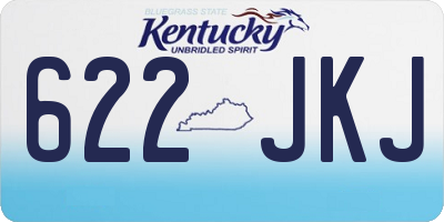 KY license plate 622JKJ