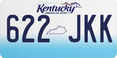 KY license plate 622JKK