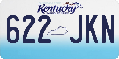 KY license plate 622JKN