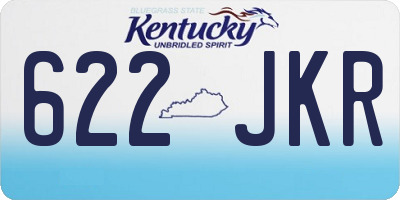 KY license plate 622JKR