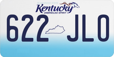 KY license plate 622JLO