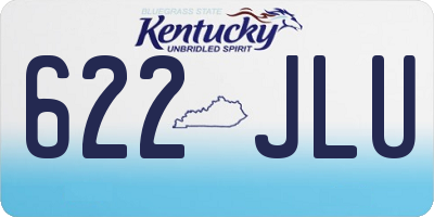 KY license plate 622JLU