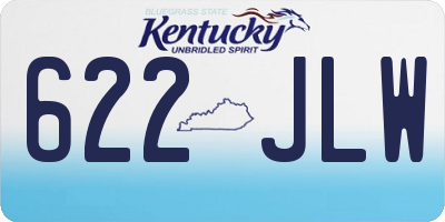 KY license plate 622JLW