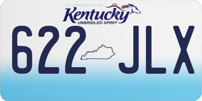 KY license plate 622JLX