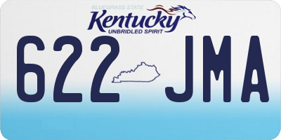 KY license plate 622JMA