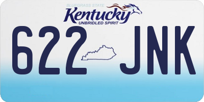 KY license plate 622JNK