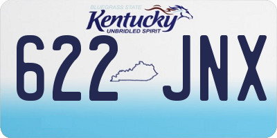 KY license plate 622JNX