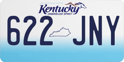 KY license plate 622JNY