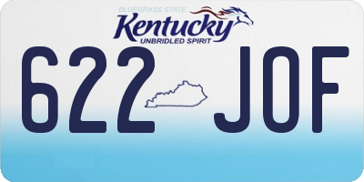 KY license plate 622JOF