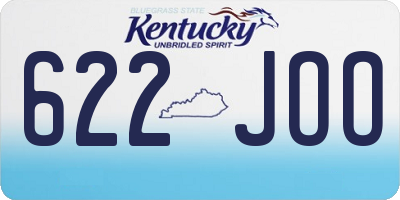KY license plate 622JOO
