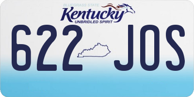 KY license plate 622JOS