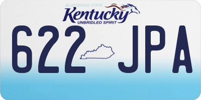 KY license plate 622JPA