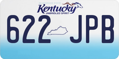 KY license plate 622JPB