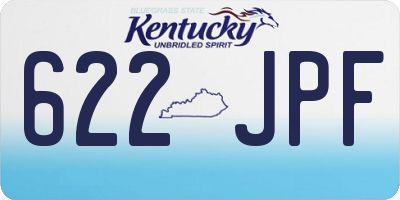 KY license plate 622JPF