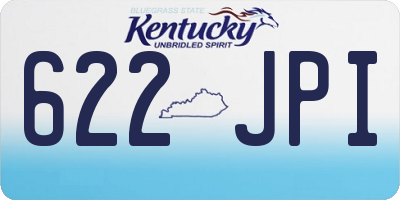 KY license plate 622JPI