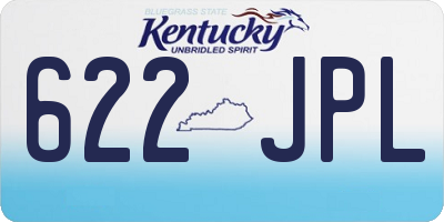 KY license plate 622JPL