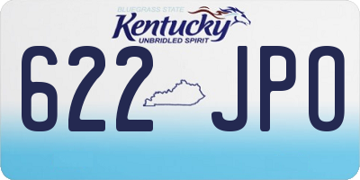 KY license plate 622JPO