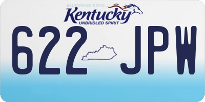 KY license plate 622JPW