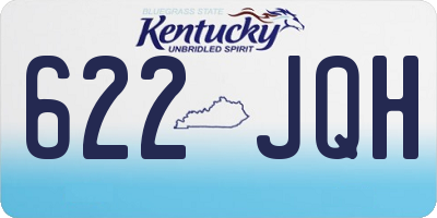 KY license plate 622JQH