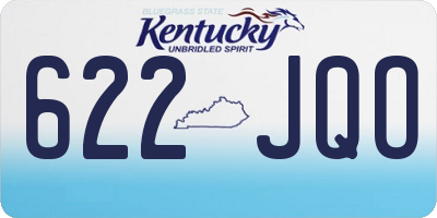 KY license plate 622JQO