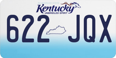 KY license plate 622JQX