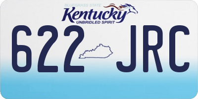 KY license plate 622JRC