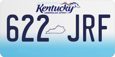 KY license plate 622JRF