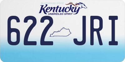 KY license plate 622JRI