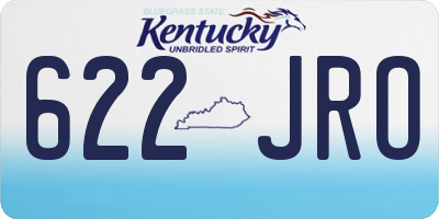 KY license plate 622JRO