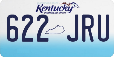 KY license plate 622JRU