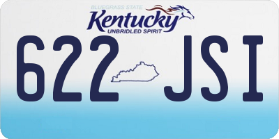 KY license plate 622JSI