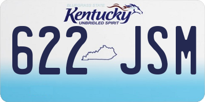 KY license plate 622JSM