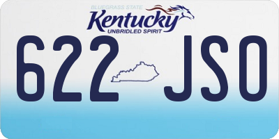 KY license plate 622JSO