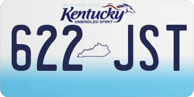 KY license plate 622JST