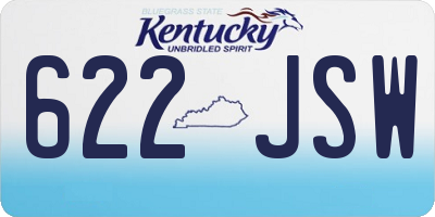 KY license plate 622JSW