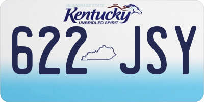 KY license plate 622JSY