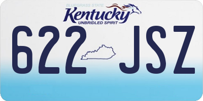 KY license plate 622JSZ