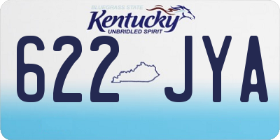 KY license plate 622JYA