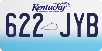 KY license plate 622JYB