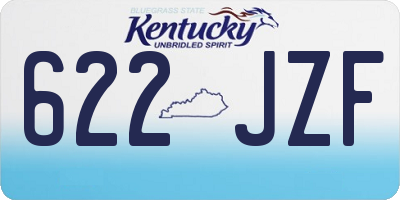 KY license plate 622JZF