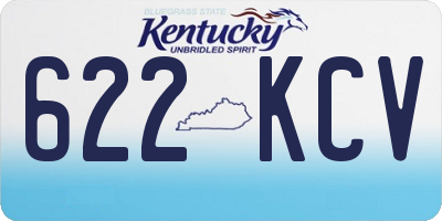 KY license plate 622KCV