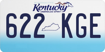 KY license plate 622KGE