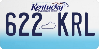 KY license plate 622KRL