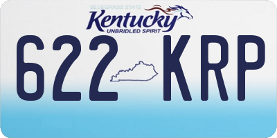 KY license plate 622KRP