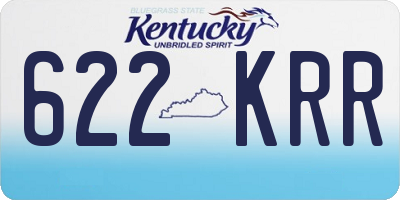 KY license plate 622KRR